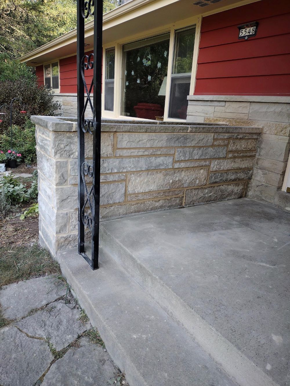 Stone Planter Rebuild in Greenfield, Wisconsin Stone Planter Rebuild in Greenfield, Wisconsin