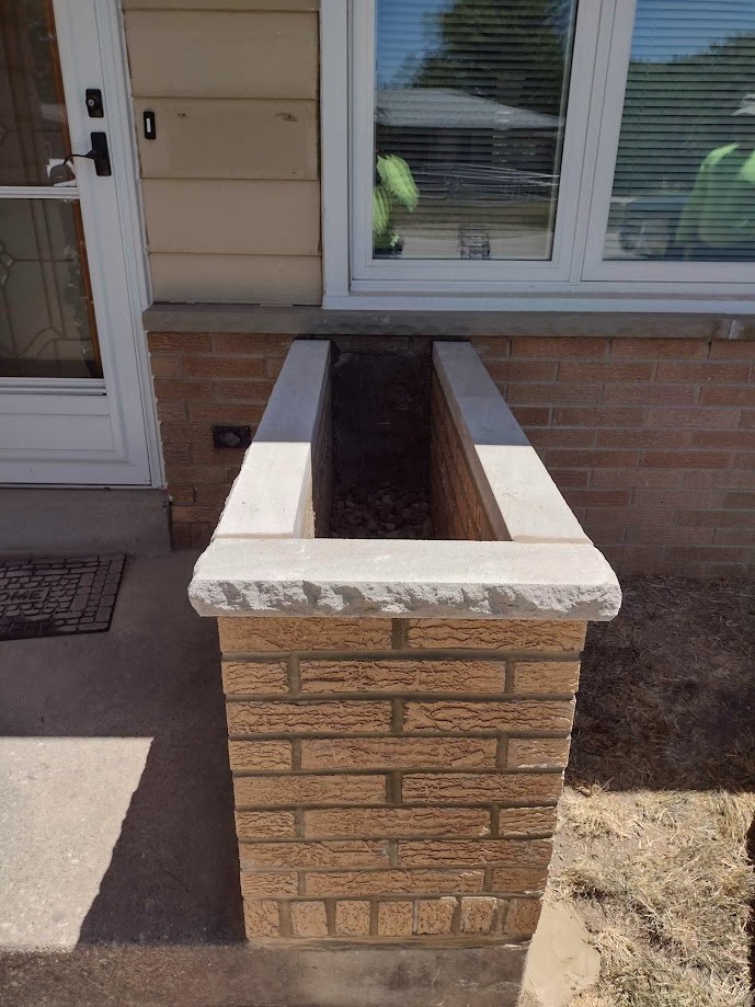 Brick Planter Repair in SE Wisconsin Brick Planter Repair in SE Wisconsin